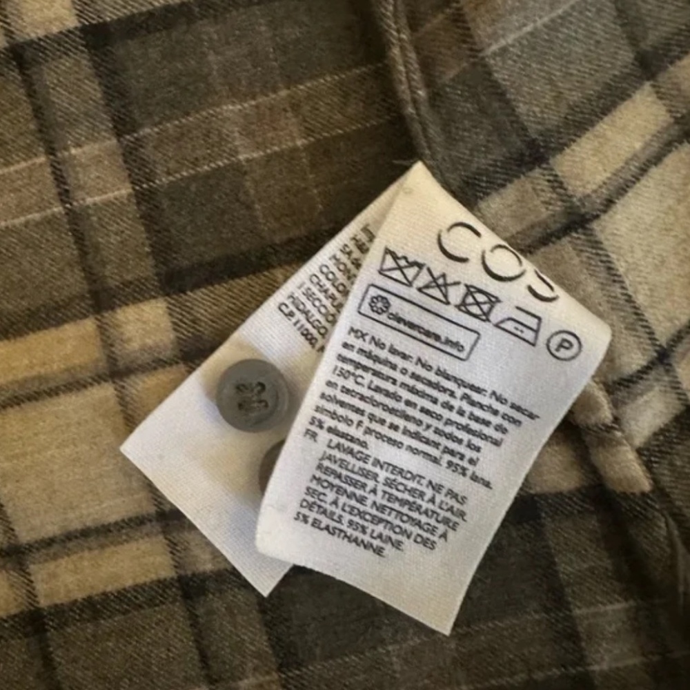 COS Checked Wool Shirt - Picture 2 of 4